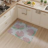 Floral Vintage Whimsical Pink Floral Scatter Area Rug