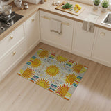 Vibrant Sunburst Southwestern Area Rug