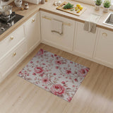 Pink Floral Vintage Vintage Pink Peony Floral Area Rug