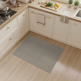 Beige Woven Vertical Stripe Area Rug