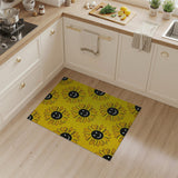 Smiling Sunflower Yellow Area Rug