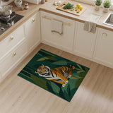 Geometric Jungle Tiger Area Rug