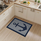 Navy Anchor Gray Coastal Area Rug