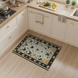 Vintage Butterfly Blossom Area Rug