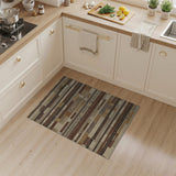 Textured Beige Neutral Stripe Woven Area Rug