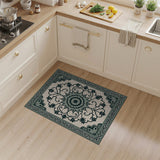 Teal Persian Medallion No. 5 Area Rug