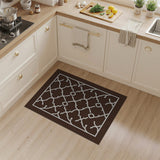 Brown Moroccan Trellis Lattice Area Rug