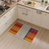 Vibrant Multi-Color Geometric Grid Geometric Modern Area Rug