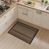 Striped Brown Tan Geometric Area Rug
