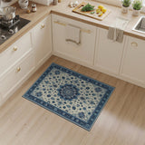 Indigo Blue Persian Medallion Area Rug