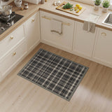 Black and White Black White Plaid Checkered Area Rug