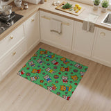 Playful Cartoon Cats Rainbow Yarn Balls Rug