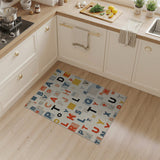 Multi-color and Patterns Playful Multi-Color Alphabet Kids Area Rug