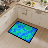 Luminous Green Mushroom Area Rug