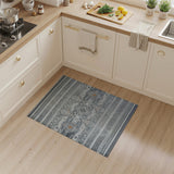 Grey Geometric Tribal Diamond Area Rug
