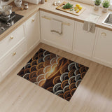 Desert Sunset Scale Pattern Area Rug