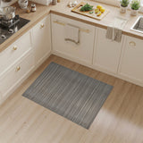 Gray Striped Woven Texture Area Rug