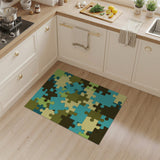 Colorful Jigsaw Puzzle Area Rug