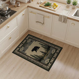 Black Bear Forest Southwestern Area Rug