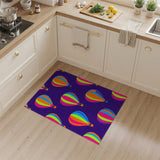 Colorful Hot Air Balloon Kids Area Rug