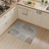 Abstract Area Beige and Neutral Abstract Beige Neutral Organic Shapes Area Rug