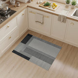 Modern Geometric Black White No. 17 Area Rug