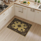 Traditional Persian Ornate Beige Persian Border Area Rug