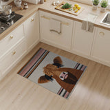 Shaggy Highland Cow Woven Area Rug