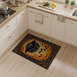 Full Moon Bats Halloween Persian Area Rug