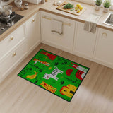 Cartoon Safari Animals Kids Play Rug