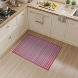 Pink Gingham Check Area Rug