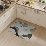 Abstract Organic Waves Area Rug in Beige Neutral