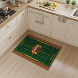 Multi-color and Patterns Football Field Area Rug with Centered Ball