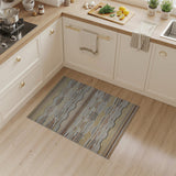 Wavy Striped Southwestern Area Rug