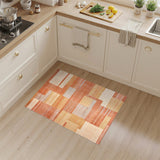 Orange Geometric Area Rug