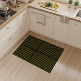 Yellow Zigzag Geometric Area Rug