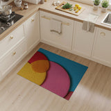Vibrant Overlapping Circle Tufted Rug