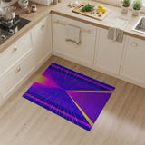 Neon Cyber Corridor Area Rug