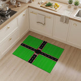 Green Crossroads Geometric Area Rug