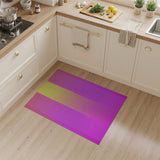 Pink Yellow Gradient Stripe Area Rug