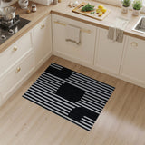 Bold Stripe Bold Black White Geometric Stripe Area Rug