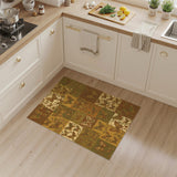 ODIKA Brown Butterfly Patchwork Rug