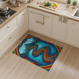 Rainbow River Braided Multi-Color Area Rug