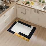 Black White Geometric Modern No. 19 Area Rug