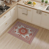 Traditional Persian Red Persian Floral Medallion Rug