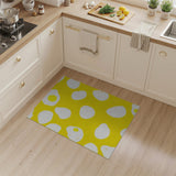 Yellow Sunny Fried Egg Yellow Area Rug