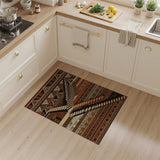 Tribal Stepped Pyramid Geometric Area Rug