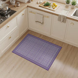 Geometric Modern Purple Purple Gingham Checkered Area Rug