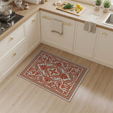Ornate Red Traditional Persian Traditional Persian Area Rug