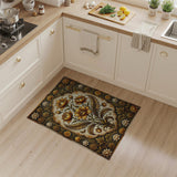 Ornate Gold Marigold Lotus Rug